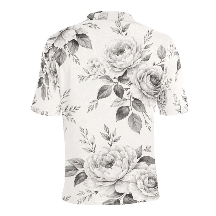 Men's All Over Print Polo Shirt (T55)