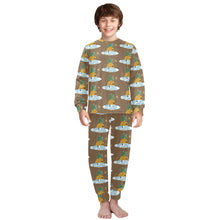 Load image into Gallery viewer, Big Boys&#39; Crew Neck Long Pajama Set
