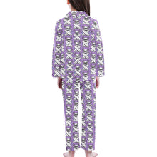 Load image into Gallery viewer, Big Girls&#39; V-Neck Long Pajama Set
