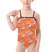 Load image into Gallery viewer, Kids&#39; Spaghetti Strap Ruffle Swimsuit
