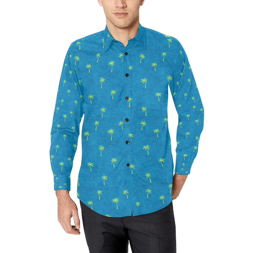 Men's All Over Print Long Sleeve Shirt(Without Pocket)(T61)