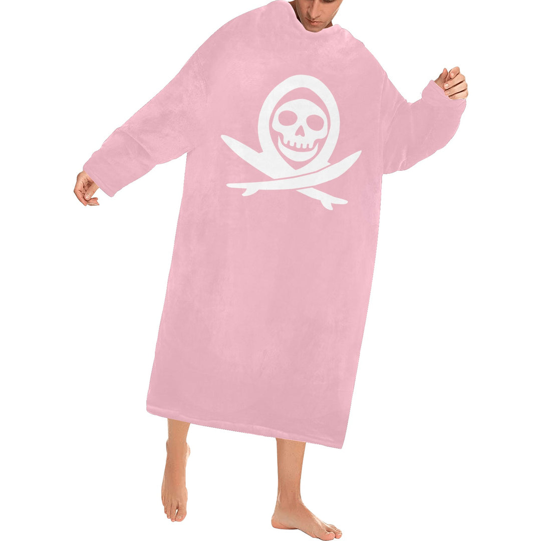 Blanket Robe with Sleeves for Adults