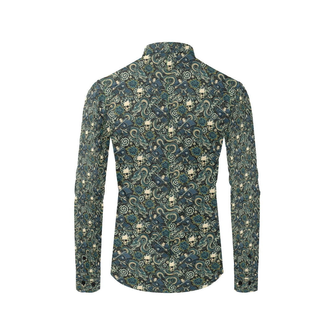 Men's All Over Print Long Sleeve Shirt(Without Pocket)(T61)