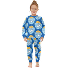 Load image into Gallery viewer, Little Girls&#39; Crew Neck Long Pajama Set
