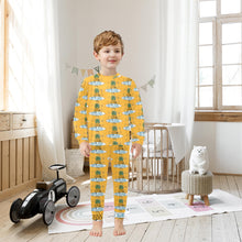 Load image into Gallery viewer, Little Boys&#39; Crew Neck Long Pajama Set
