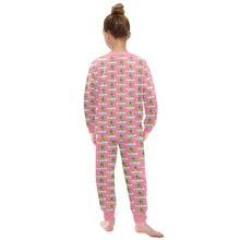 Load image into Gallery viewer, Little Girls&#39; Crew Neck Long Pajama Set
