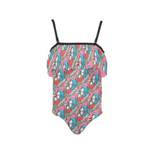 Load image into Gallery viewer, Kids&#39; Spaghetti Strap Ruffle Swimsuit
