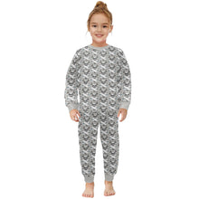 Load image into Gallery viewer, Little Girls&#39; Crew Neck Long Pajama Set
