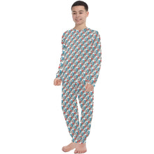 Load image into Gallery viewer, Big Boys&#39; Crew Neck Long Pajama Set
