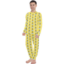 Load image into Gallery viewer, Big Boys&#39; Crew Neck Long Pajama Set
