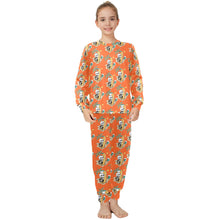 Load image into Gallery viewer, Big Girls&#39; Crew Neck Long Pajama Set
