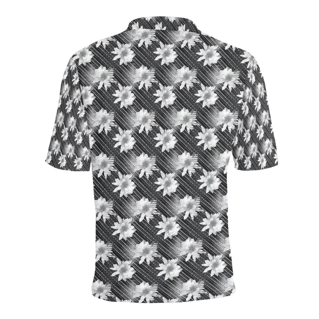 Men's All Over Print Polo Shirt (T55)