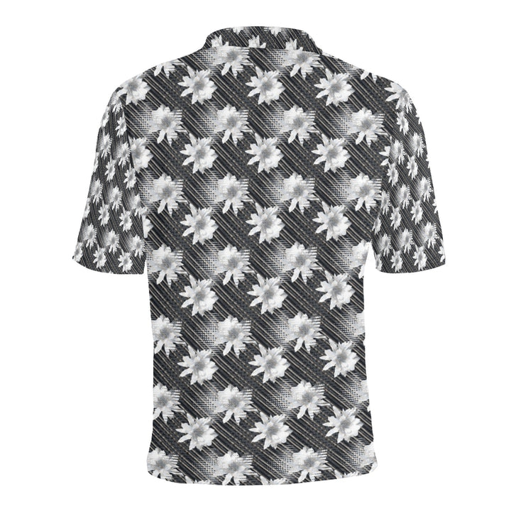 Men's All Over Print Polo Shirt (T55)