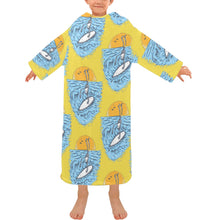 Load image into Gallery viewer, Blanket Robe with Sleeves for Kids
