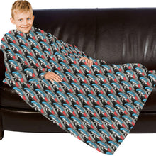 Load image into Gallery viewer, Blanket Robe with Sleeves for Kids
