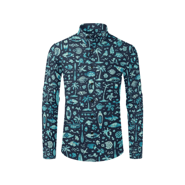 Men's All Over Print Long Sleeve Shirt(Without Pocket)(T61)