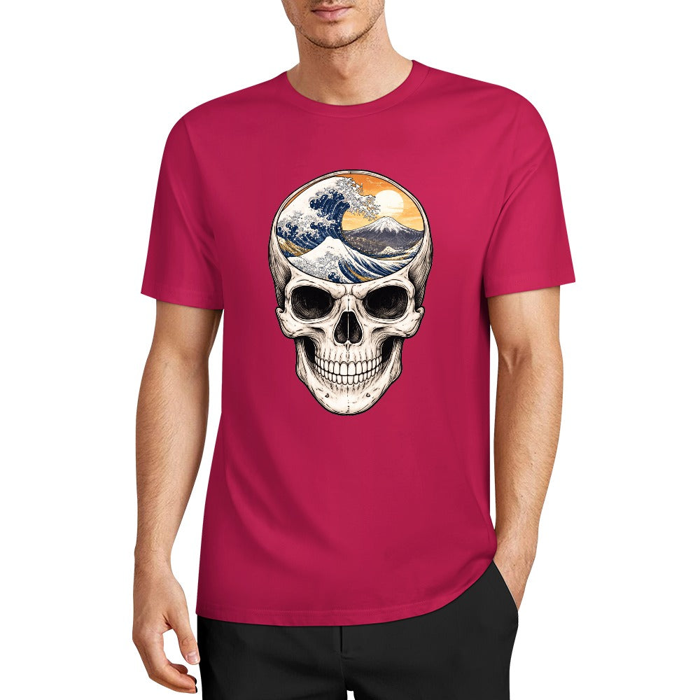 New Pure cotton short sleeved T-shirt Front print Multiple colors