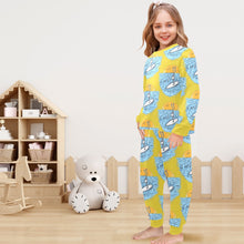 Load image into Gallery viewer, Little Girls&#39; Crew Neck Long Pajama Set
