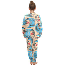 Load image into Gallery viewer, Big Girls&#39; Crew Neck Long Pajama Set
