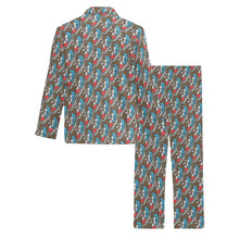Load image into Gallery viewer, Men&#39;s V-Neck Long Pajama Set
