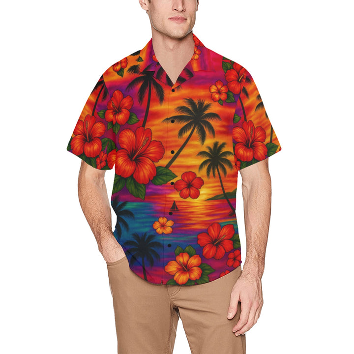 Hawaiian Shirt with Chest Pocket