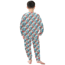 Load image into Gallery viewer, Little Boys&#39; Crew Neck Long Pajama Set
