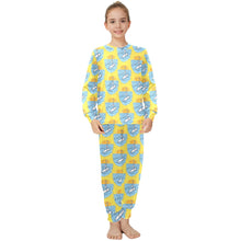 Load image into Gallery viewer, Big Girls&#39; Crew Neck Long Pajama Set
