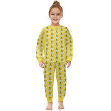 Load image into Gallery viewer, Little Girls&#39; Crew Neck Long Pajama Set
