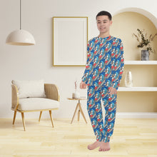 Load image into Gallery viewer, Big Boys&#39; Crew Neck Long Pajama Set
