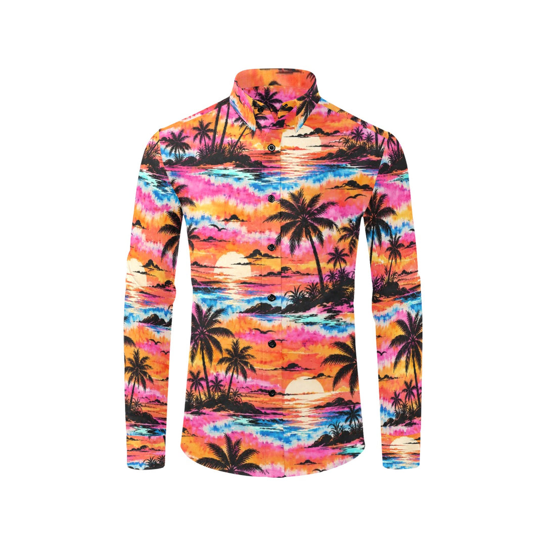 Men's All Over Print Long Sleeve Shirt(Without Pocket)(T61)