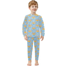 Load image into Gallery viewer, Little Boys&#39; Crew Neck Long Pajama Set
