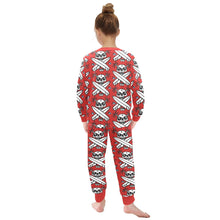 Load image into Gallery viewer, Little Girls&#39; Crew Neck Long Pajama Set
