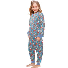 Load image into Gallery viewer, Little Girls&#39; Crew Neck Long Pajama Set
