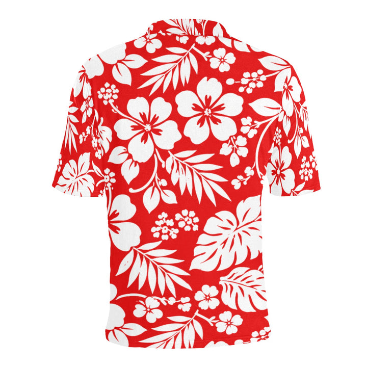 Men's All Over Print Polo Shirt (T55)