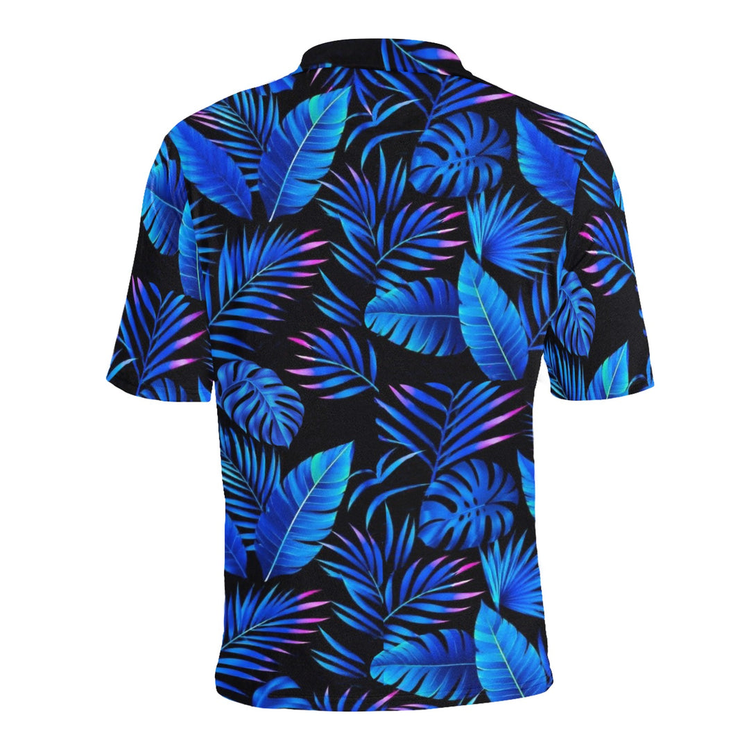 Men's All Over Print Polo Shirt (T55)
