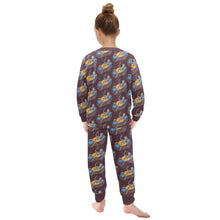 Load image into Gallery viewer, Little Girls&#39; Crew Neck Long Pajama Set
