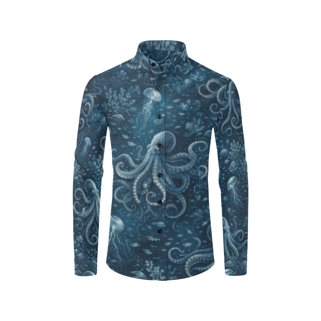 Men's All Over Print Long Sleeve Shirt(Without Pocket)(T61)