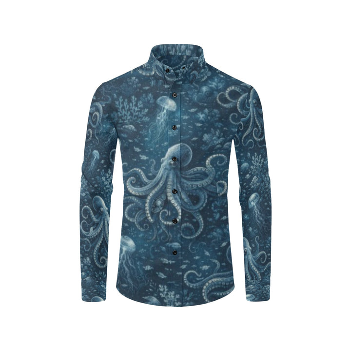 Men's All Over Print Long Sleeve Shirt(Without Pocket)(T61)