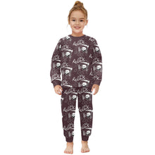 Load image into Gallery viewer, Little Girls&#39; Crew Neck Long Pajama Set
