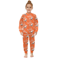 Load image into Gallery viewer, Little Girls&#39; Crew Neck Long Pajama Set
