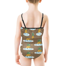 Load image into Gallery viewer, Kids&#39; Spaghetti Strap Ruffle Swimsuit
