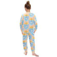 Load image into Gallery viewer, Little Girls&#39; Crew Neck Long Pajama Set
