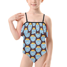 Load image into Gallery viewer, Kids&#39; Spaghetti Strap Ruffle Swimsuit
