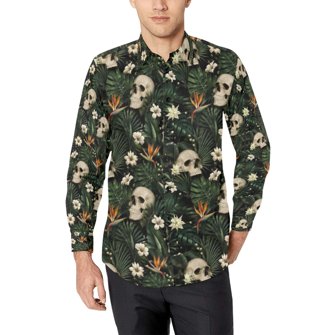 Men's All Over Print Long Sleeve Shirt(Without Pocket)(T61)