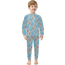 Load image into Gallery viewer, Little Boys&#39; Crew Neck Long Pajama Set
