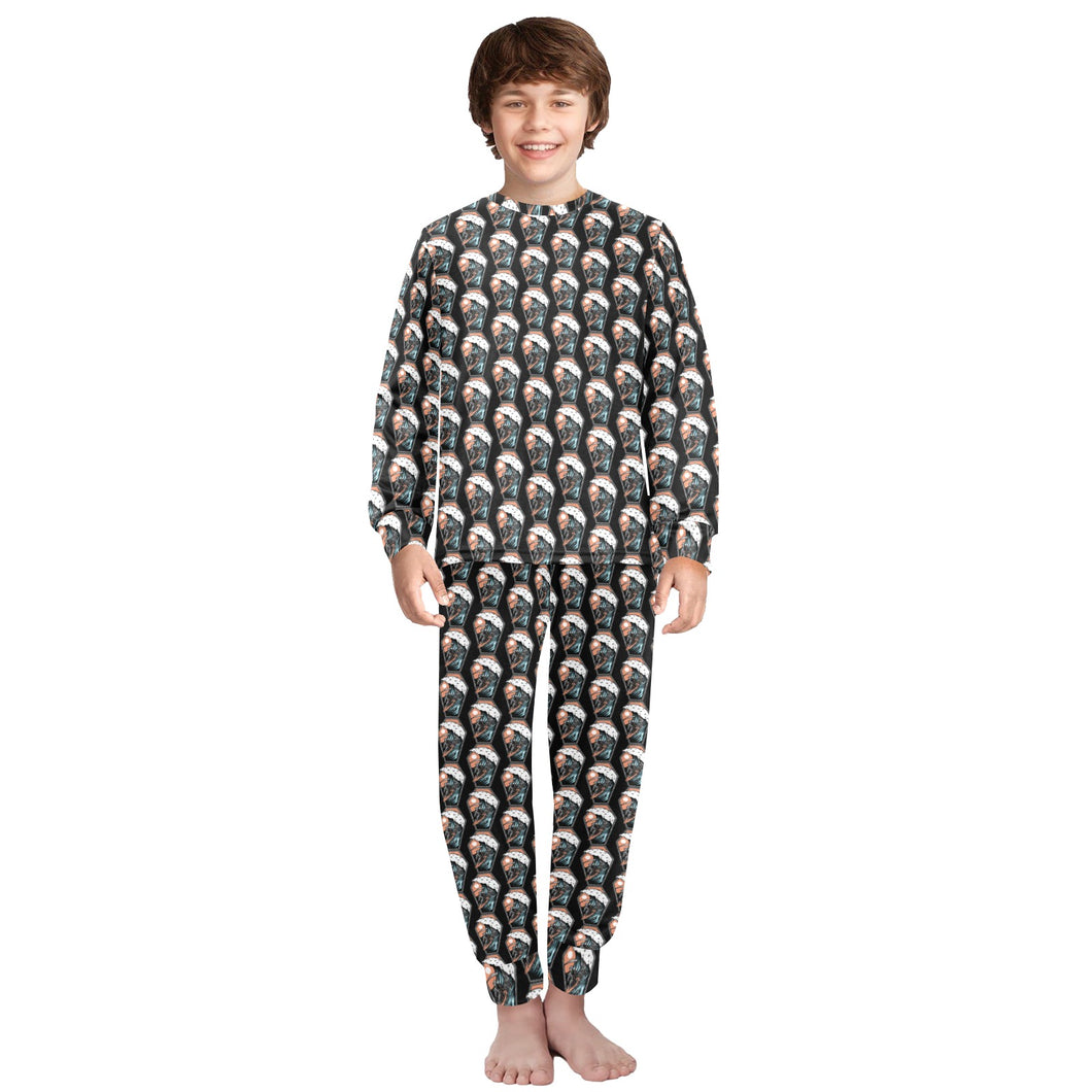 Big Boys' Crew Neck Long Pajama Set