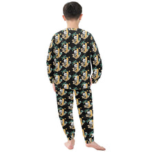 Load image into Gallery viewer, Little Boys&#39; Crew Neck Long Pajama Set
