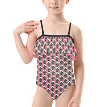 Load image into Gallery viewer, Kids&#39; Spaghetti Strap Ruffle Swimsuit
