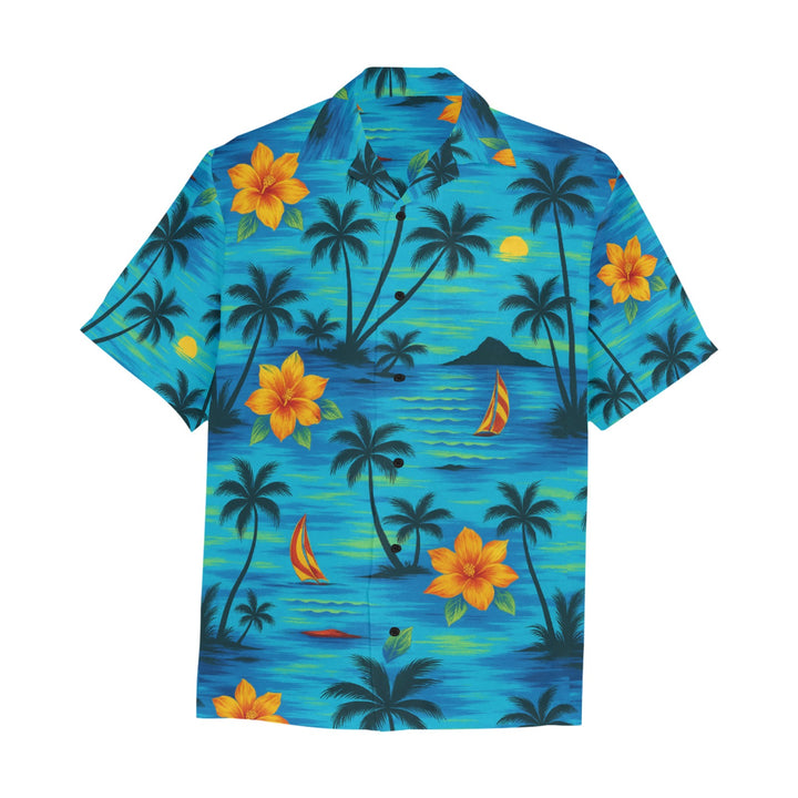 Hawaiian Shirt with Chest Pocket
