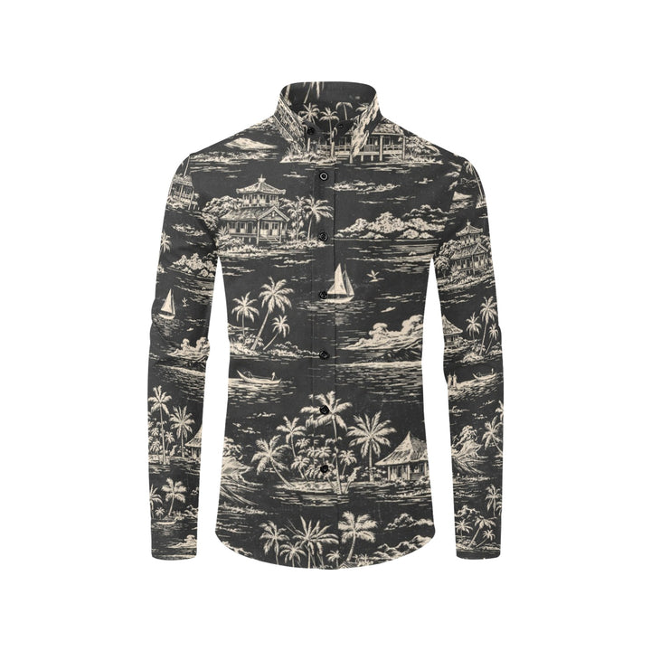 Men's All Over Print Long Sleeve Shirt(Without Pocket)(T61)